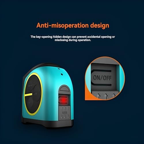 ianul DT10 2-in-1 Laser Tape Measure, 131ft Laser Distance Meter, 16ft Digital Tape Measure, Area Volume Measuring Pythagorean Mode, Waterproof and Rechargeable - Image 4