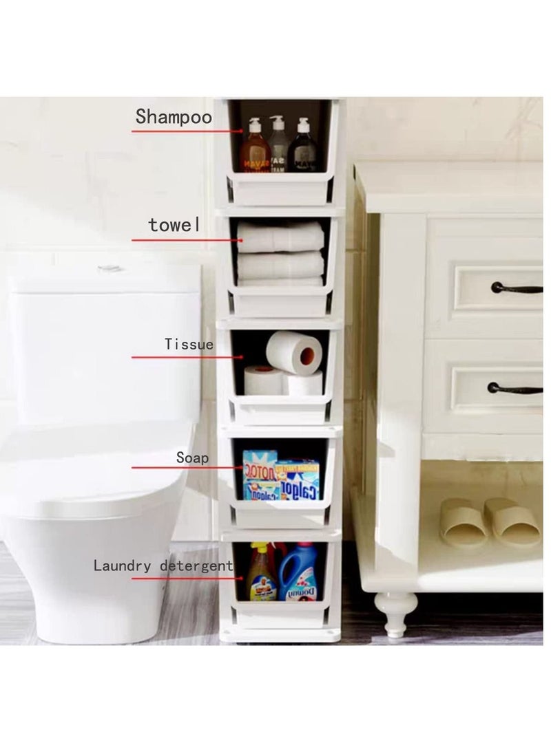 Cool Baby Organizer For Kitchen And Bathroom 5 Drawers LivingRoom Storage Multi Color  - Image 3