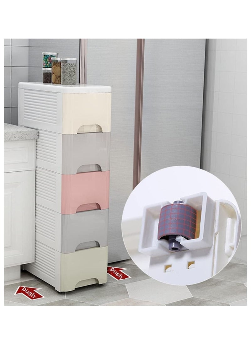Cool Baby Organizer For Kitchen And Bathroom 5 Drawers LivingRoom Storage Multi Color  - Image 5