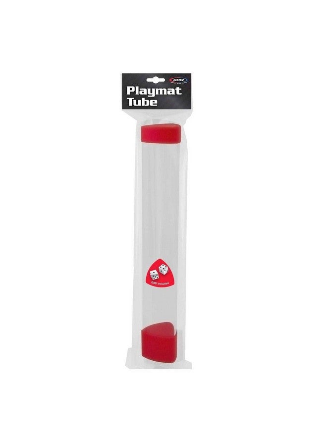 BCW Playmat Tube With Dice Cap Red (1 Tube) - Image 3