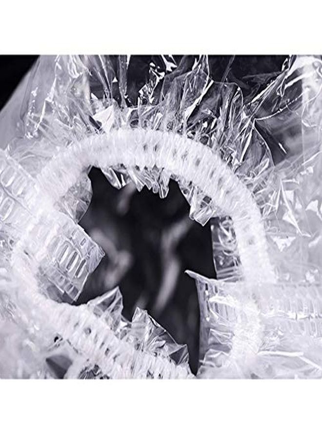 Cute critters 100 Pack Clear Disposable Ear Protectors Waterproof Ear Covers For Hair Dye Shower Bathing - Image 3