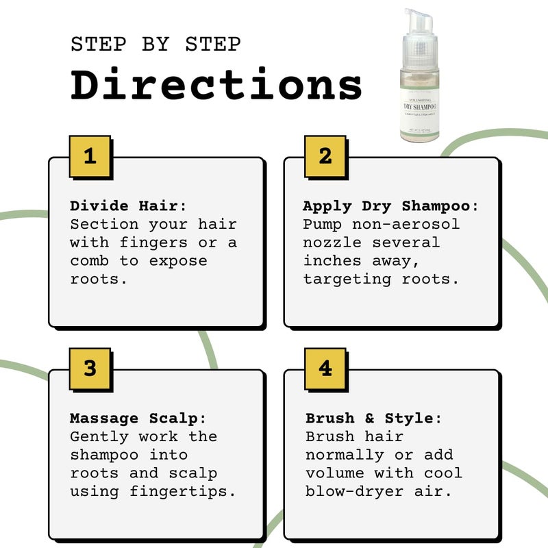 The Yellow Bird Yellow Bird Dry Shampoo Powder | Natural & Organic | Non-Aerosol | For Blonde, Brunette, & Dark Hair | No Benzene, Vegan - Image 4