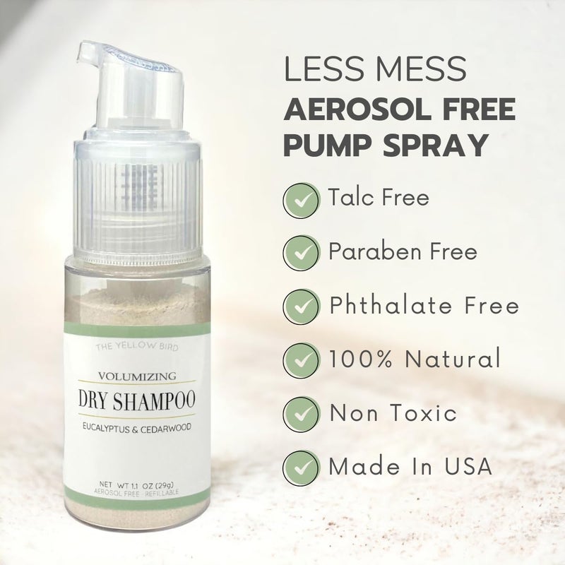 The Yellow Bird Yellow Bird Dry Shampoo Powder | Natural & Organic | Non-Aerosol | For Blonde, Brunette, & Dark Hair | No Benzene, Vegan - Image 5