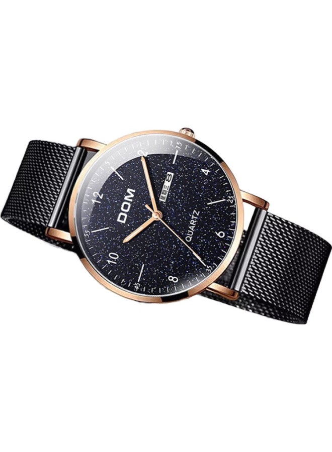 DOM Ultra-Thin Starry Sky Watch Men'S Simple Mechanical Style Casual Watch For Students Exam Special Calendar Quartz Electronic - Image 3