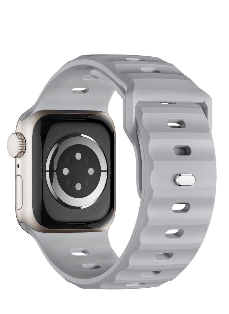 Generic - Sport Bands Compatible with Apple Watch Ultra 2/Ultra Band 49mm 45mm 44mm 42mm for Men, Soft Silicone Wristbands Waterproof Replacement Strap for iWatch Series 9 8 7 6 5 4 3 2 1 SE SE2 - Image 1