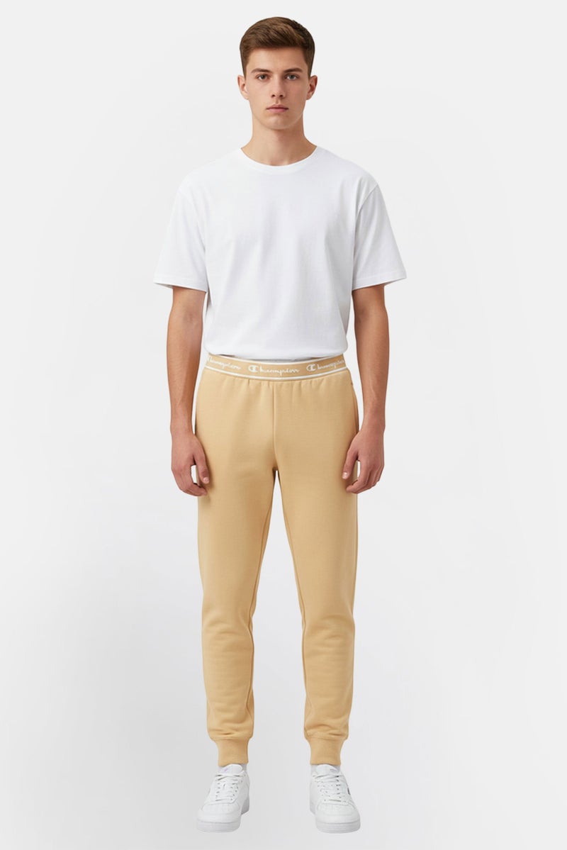 Champion سروال جوجر رياضي للرجال، بيج - Image 1