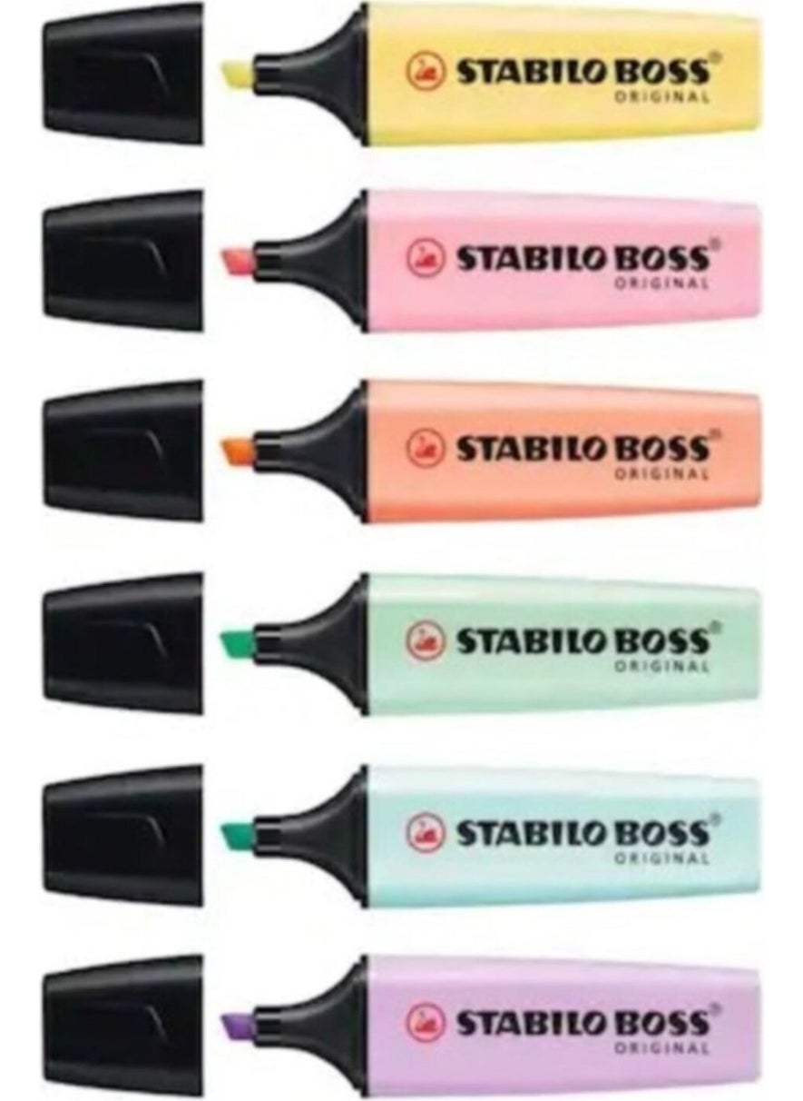 Boss Original Highlighter Marking Pen 6 Color Set - pzsku/Z7D80D10BED848CA6DF03Z/45/_/1731017591/19ce422f-0a35-4fca-8286-3f78ea76619c