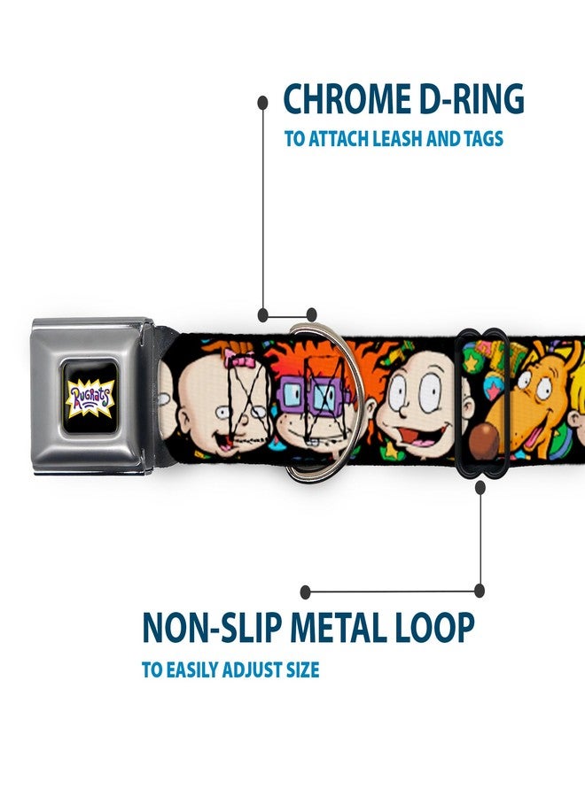 Buckle Down Buckle-Down Dog Collar Seatbelt Buckle Rugrats Character Faces Close Up 16 to 23 Inches 1.5 Inch Wide, Multicolor, DC-WRR001-WM - Image 5