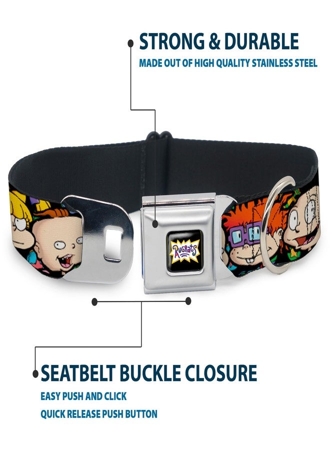 Buckle Down Buckle-Down Dog Collar Seatbelt Buckle Rugrats Character Faces Close Up 16 to 23 Inches 1.5 Inch Wide, Multicolor, DC-WRR001-WM - Image 4