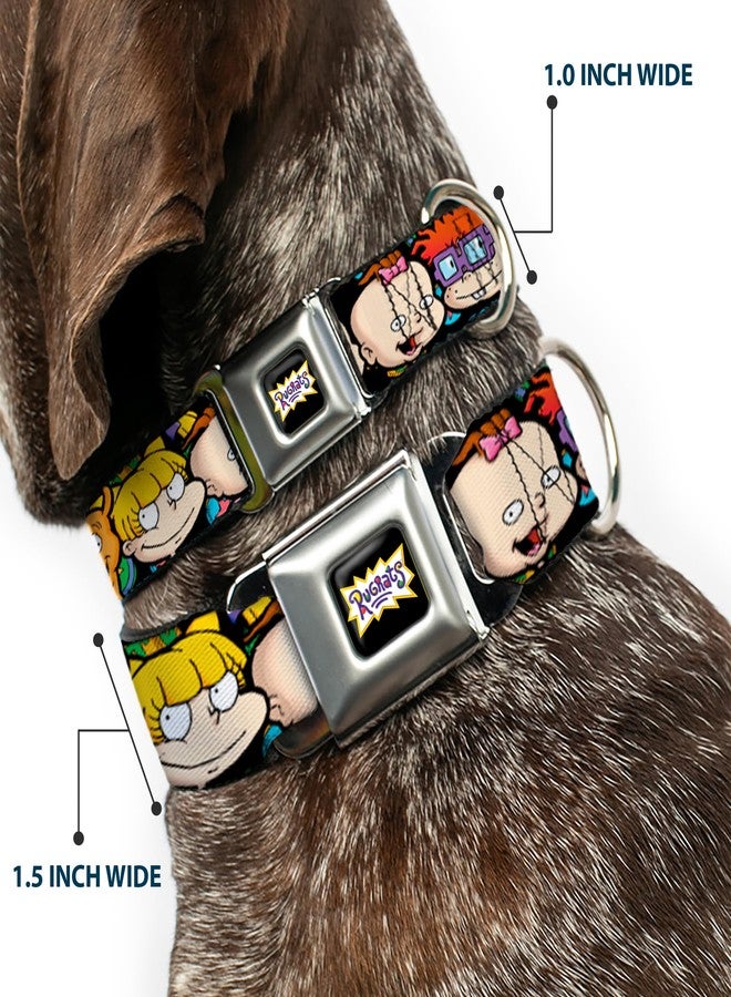 Buckle Down Buckle-Down Dog Collar Seatbelt Buckle Rugrats Character Faces Close Up 16 to 23 Inches 1.5 Inch Wide, Multicolor, DC-WRR001-WM - Image 2
