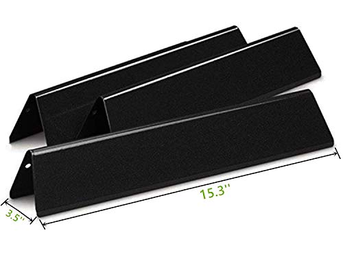 Hongso 15.3 Inch 7635 Porcelain Steel Flavorizer Bars Replacement Parts for Weber Spirit I & II 200 Series E210 S210 E215 E220 S220 (Front-Mounted Control Panels), Including Weber II GS4 Gas Grills - Image 2