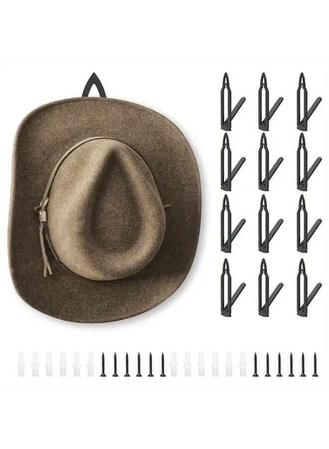 12pcs Stainless Steel Wall Mounted Trophy Hangers Multi Purpose Display Racks - Image 1