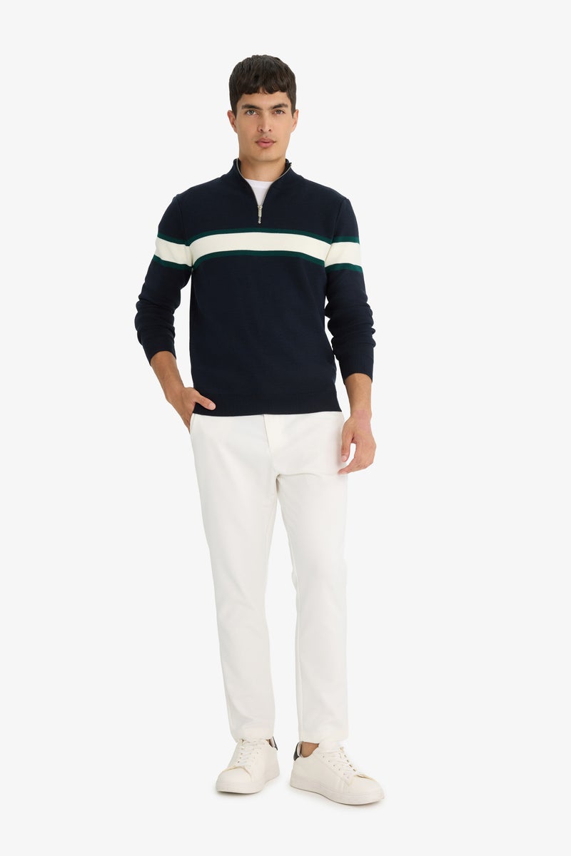 ديفاكتو بلوفر تريكو قصة عادية بياقة مدورة - Image 5