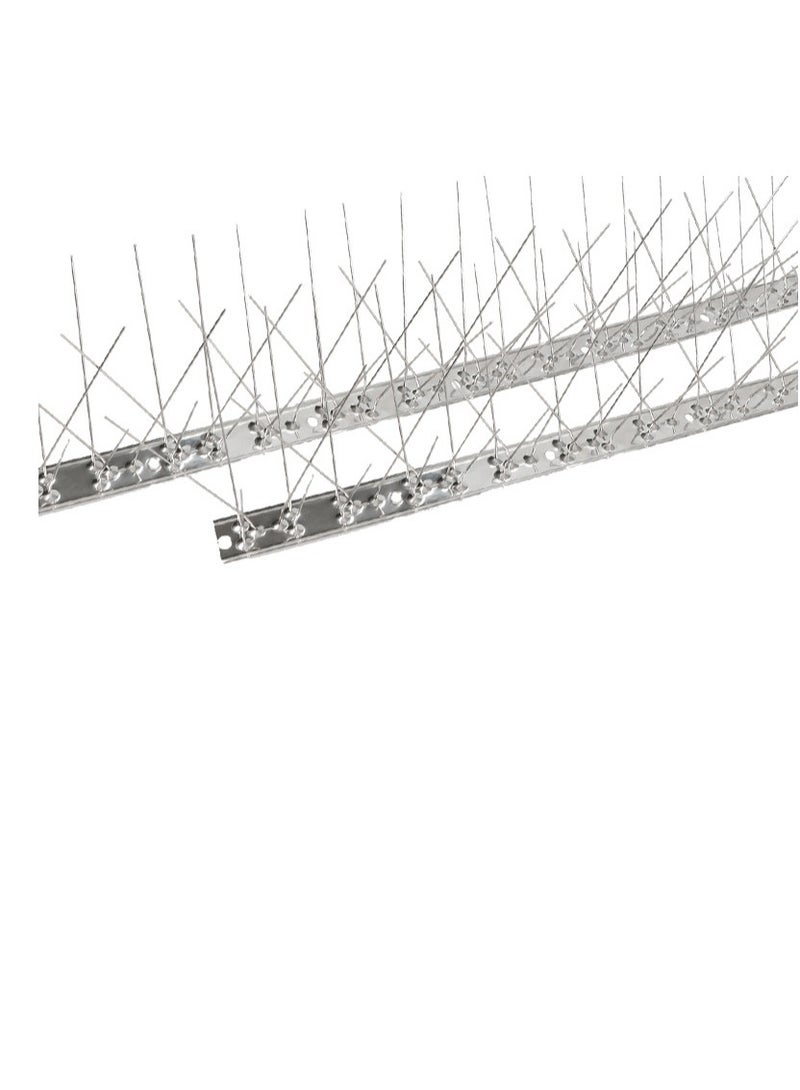 Stainless steel garden bird thorn protection, Thorns For Birds And Pigeons Silver 50 centimeter - Image 1