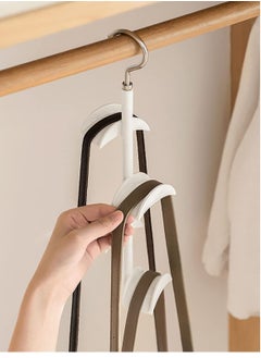 Excefore Purse Hanger for Closet - Rotating Handbag Hanging Hook Bag Storage Space Saver with 4 Hooks, Hanging Organizer for Scarf Handbag Belt  - Image 4