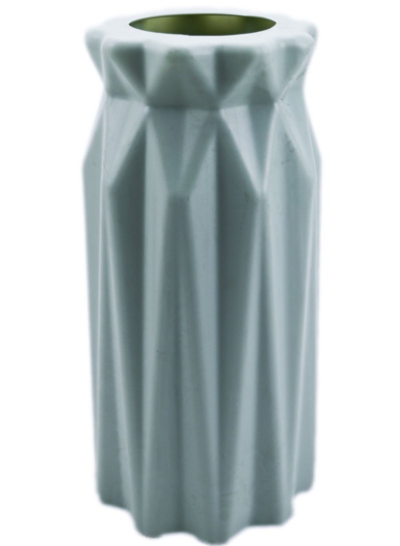 Origami Plastic Decorative Vase Imitation Ceramic Flower Pot Flower Basket Flower Vase Nordic Style Home Decoration 