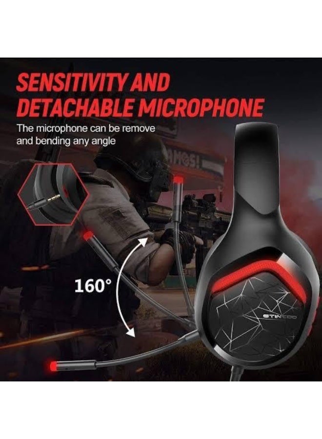 Somic GS301 USB Gaming Headset, 7.1 Surround Sound Stereo with Detachable Microphone  - Image 3