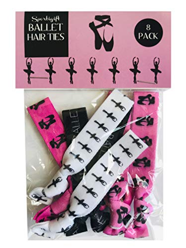 Sportigift 8 Piece Ballet Gift Hair Elastics - Dance Gifts for Girls, Dancer Gifts, Ballet Gifts, Ballet Gifts for Girls, Dance Accessories for Dancers, Girls, Dance Teachers and Classes, Accessories for Dancers - Image 3
