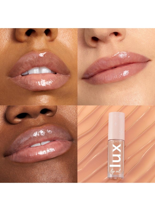 ColourPop Lux Lip Oil - Hydrating, Sheer Tinted Lip Oil Formulated with Antioxidant-Rich Chamomile Extract & Calendula Oil - Non-Greasy, Nourishing Soft-Warm Nude Lip Oil - Skinny Dip (0.16 oz) - Image 2