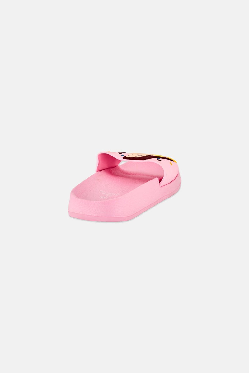 Disney Kids Girl Princess Slip On Slides, Pink - Image 3