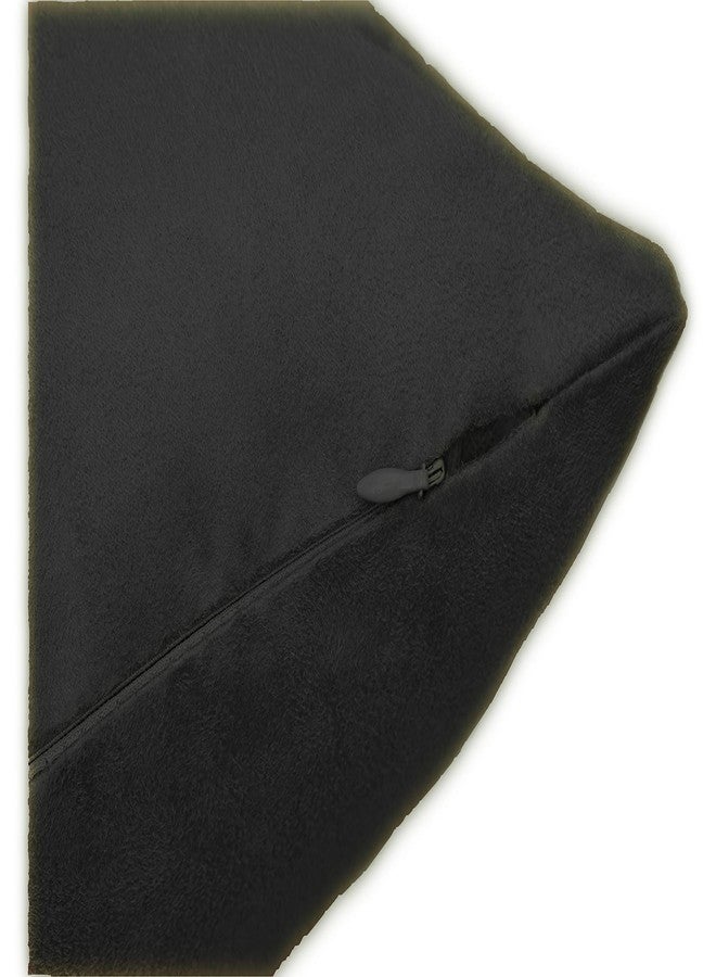 MoonRest Classic Microsuede Body Pillow Pillowcase - Ultra-Soft Plush - Hidden Zipper 20 X 54 Inch - Cool Black - Image 2