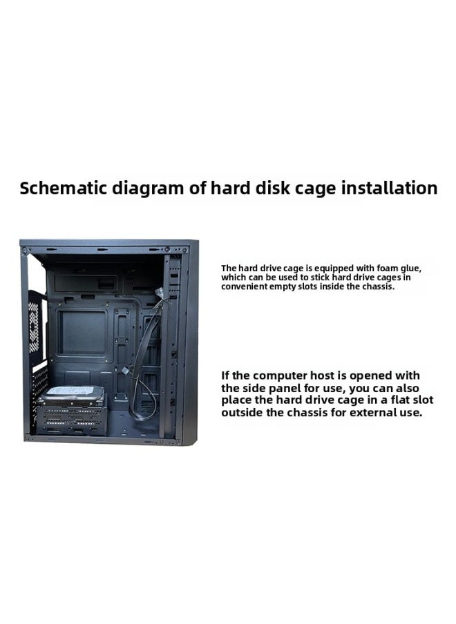 Generic - 2-Bay 3.5inch Mechanical Cage 2-Bay Rack 4-6-8-Layer Bracket Free Of Disassembly Ssd Bracket-Capacity:6 Trays - Pull-out Cage (fixed With Foam Glue In Chengdu Warehouse) - Image 1