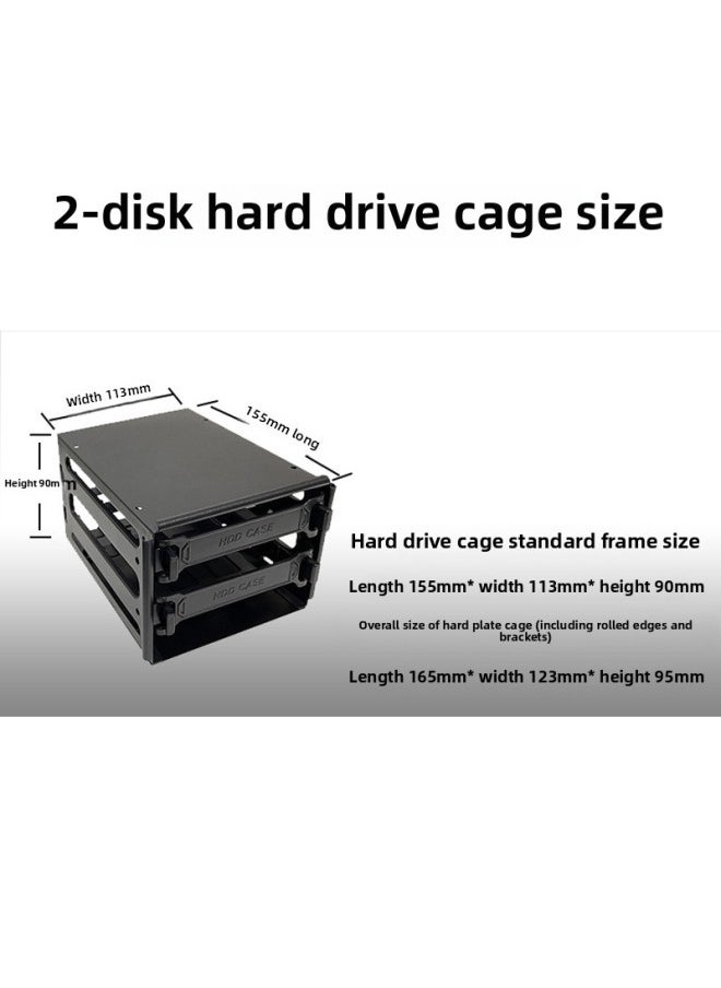 Generic - 2-Bay 3.5inch Mechanical Cage 2-Bay Rack 4-6-8-Layer Bracket Free Of Disassembly Ssd Bracket-Capacity:6 Trays - Pull-out Cage (fixed With Foam Glue In Chengdu Warehouse) - Image 1