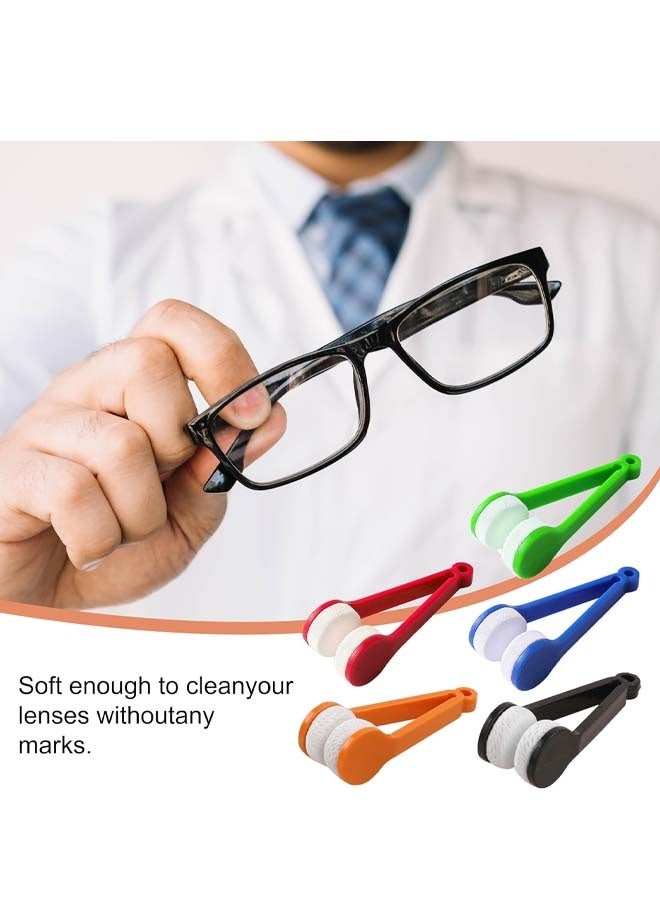 10PCS mini Eye Glasses Lens Cleaner Soft Brush Cleaning Tool, Microfiber, with Eye Glasses Cleaner Wipes Together 360 Degrees on The Lens Cleaning - Image 2