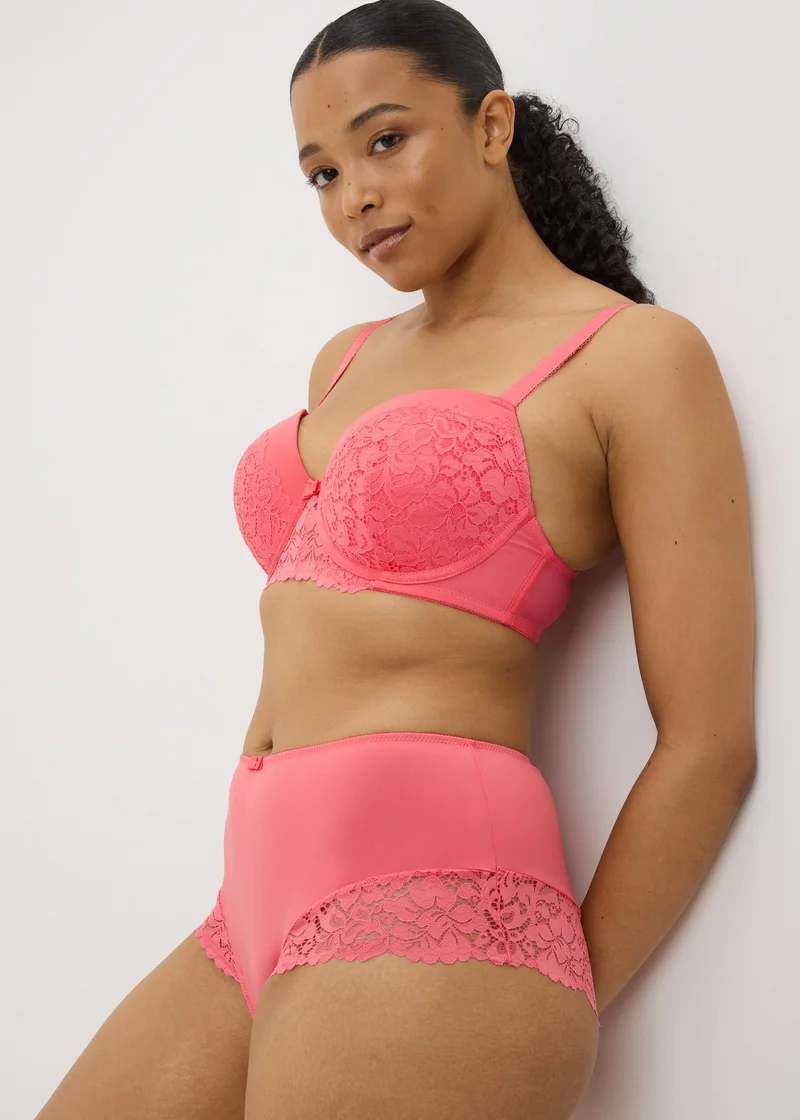 Matalan Coral Lace Detail Midi Knickers
