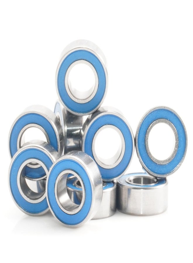 FUSHIBEARING MR105-2RS Precision Ball Bearing 5x10x4mm,ABEC-3 5x10x4 Blue Rubber Sealed Ball Bearings (Pick of 10pcs) - Image 1