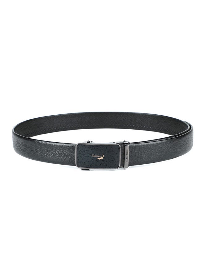 Crocodile Business Top-grain Leather Belt, Fashionable Automatic Buckle Belt For Men, Birthday Gift T4063 - Image 3