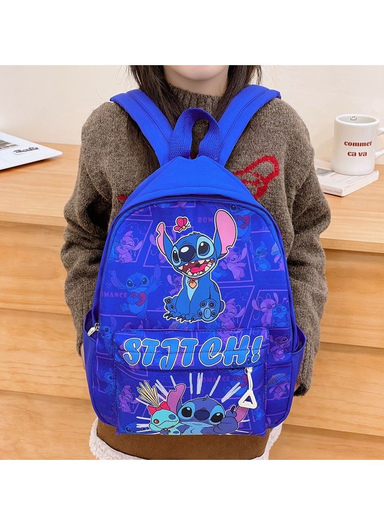 Stitch Children's Large Capacity Schoolbag Boys And Girls Cute Cartoon Backpack Outdoor Leisure Backpack - Image 2