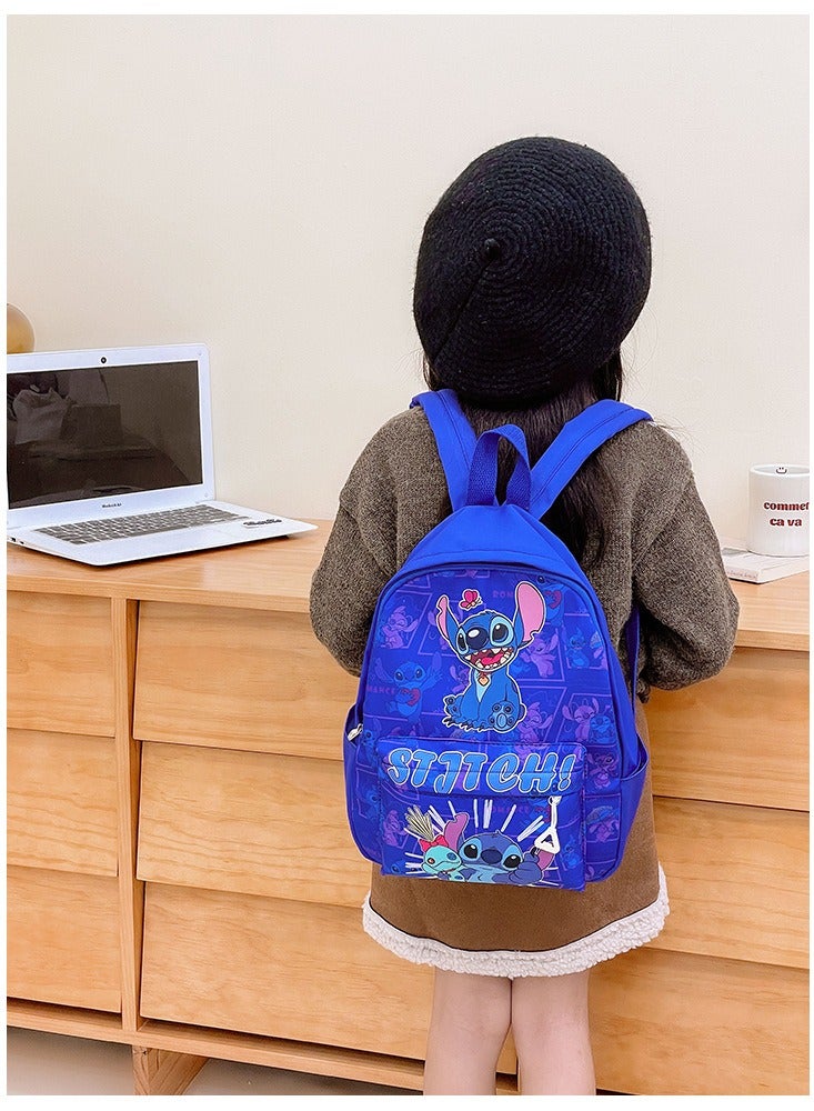 Stitch Children's Large Capacity Schoolbag Boys And Girls Cute Cartoon Backpack Outdoor Leisure Backpack - Image 3
