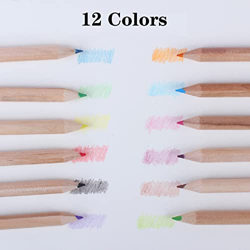 Tergy 20 Packs Mini Colored Pencils with Sharpener in Tube Portable Drawing Art Cartoon Pencils for 3 Years Old and Up Kids Adults Writing Sketching Painting,12 Colors in Tube - Image 4