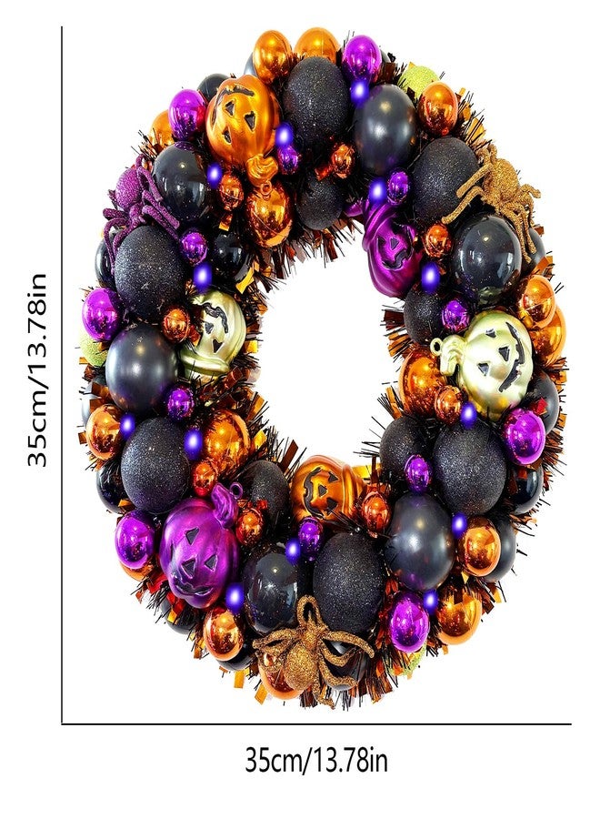 HipTree 16 Inch Happy Halloween Wreath for Front Door - Image 3