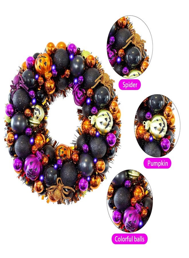 HipTree 16 Inch Happy Halloween Wreath for Front Door - Image 5