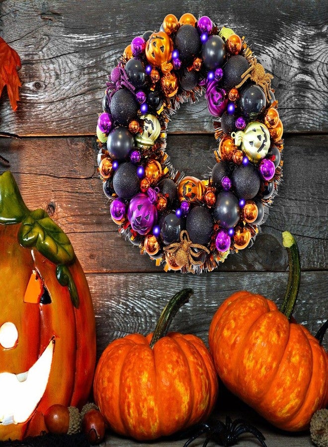 HipTree 16 Inch Happy Halloween Wreath for Front Door - Image 2