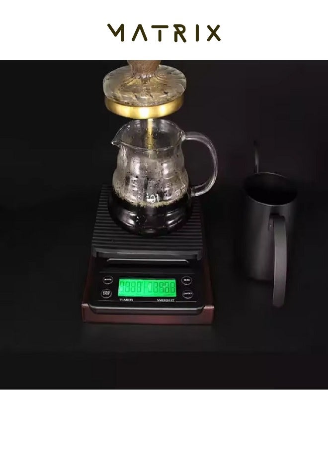 MATRIX Digital Coffee Scale with Timer,Kitchen Scale With Led Display For Cooking Baking Weight For Up To 5000G  - Image 5