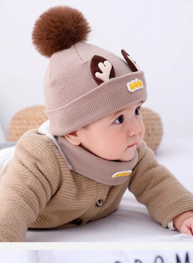 Stylish Unisex Children's Winter Hat with Neck Gaiter Made of Soft and Warm Acrylic Fabric  - Image 3