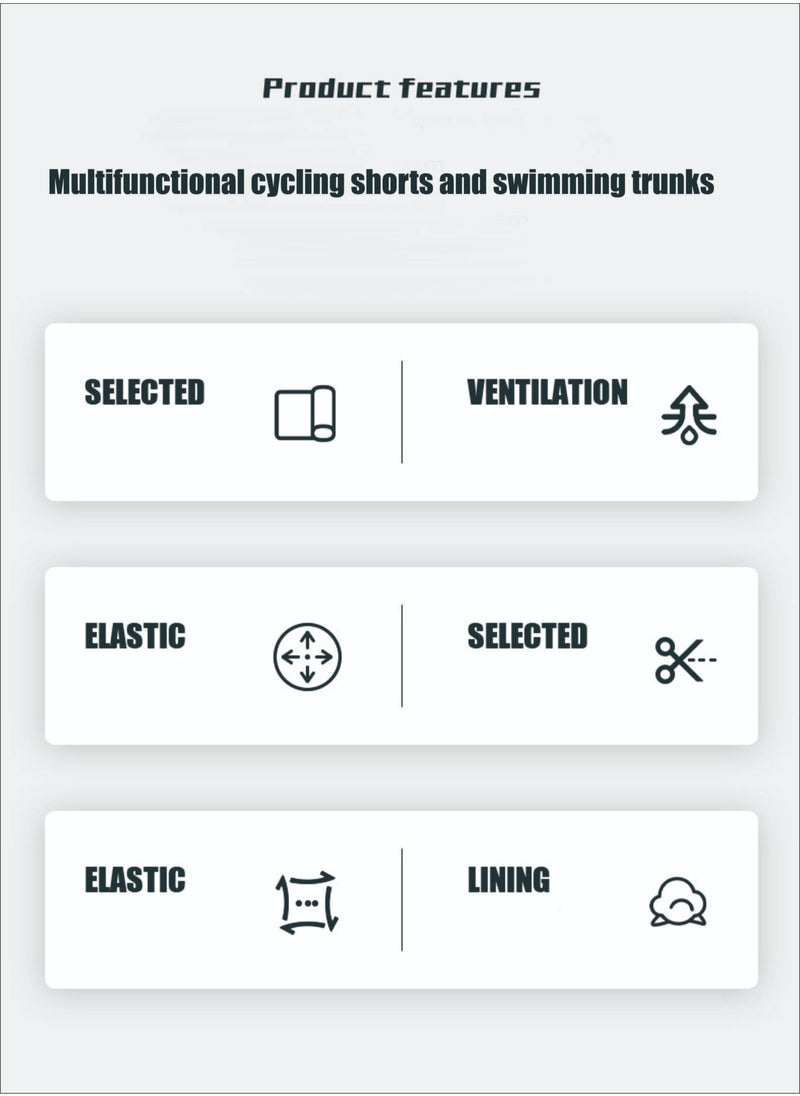 Yuker - Men's Running Shorts, Men's Quick-Drying Workout Running Shorts, 2-in-1 Invisible Shorts, Multifunctional Gym Yoga Outdoor Sports Shorts - Image 1