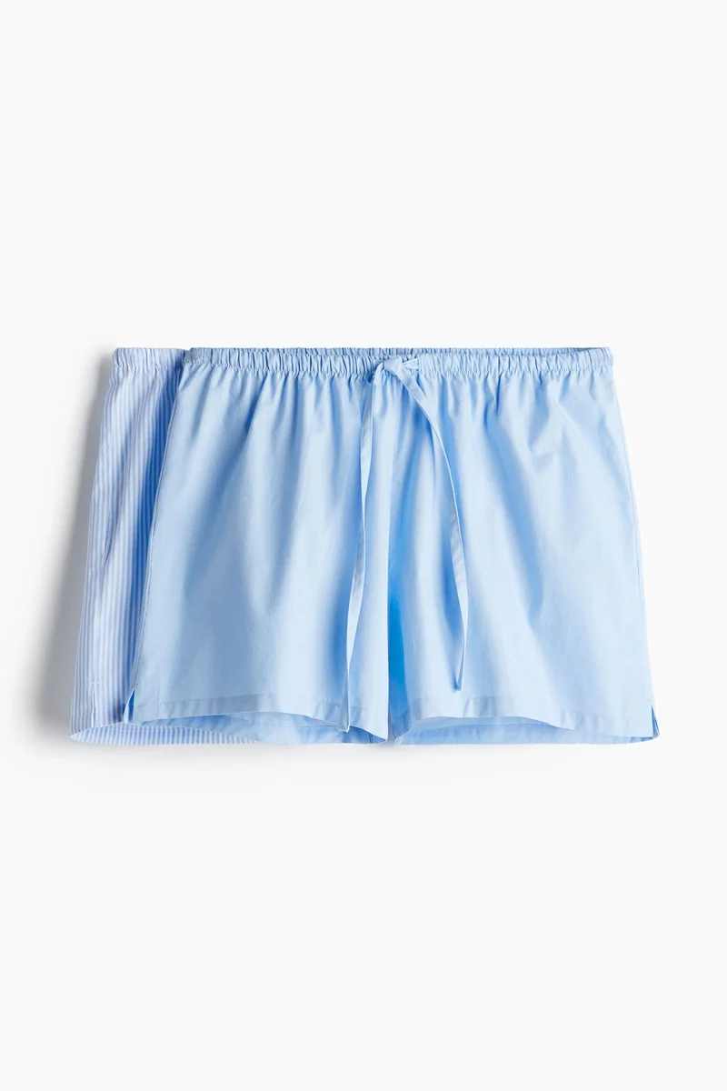 H&M 2-pack cotton poplin pyjama shorts