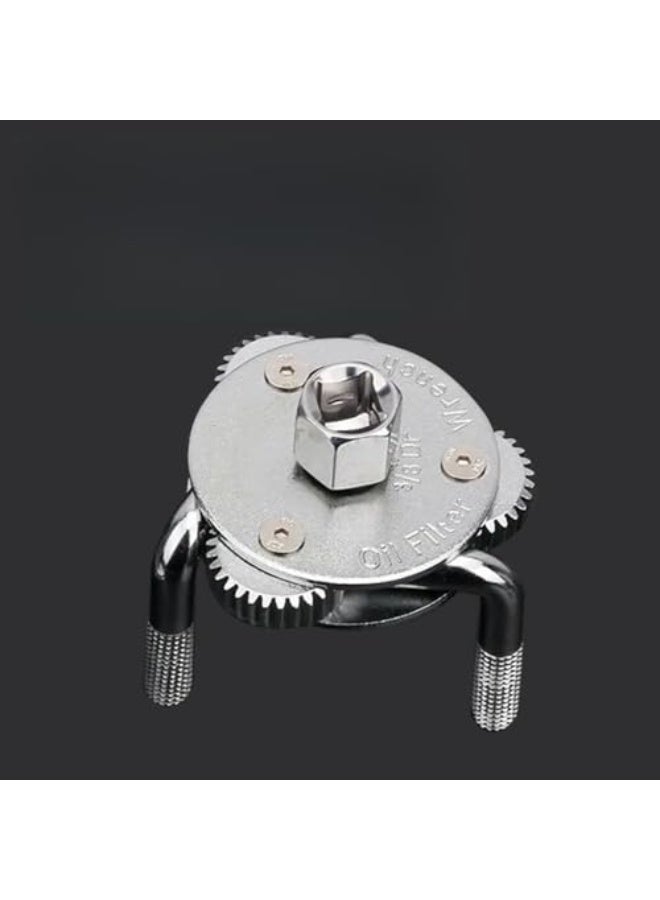 LAMAY Adjustable Oil Filter Wrench, Magnetic 3-Jaw Oil Filter Removal Tool, Ideal for Cars, Trucks, Tractor - Image 2