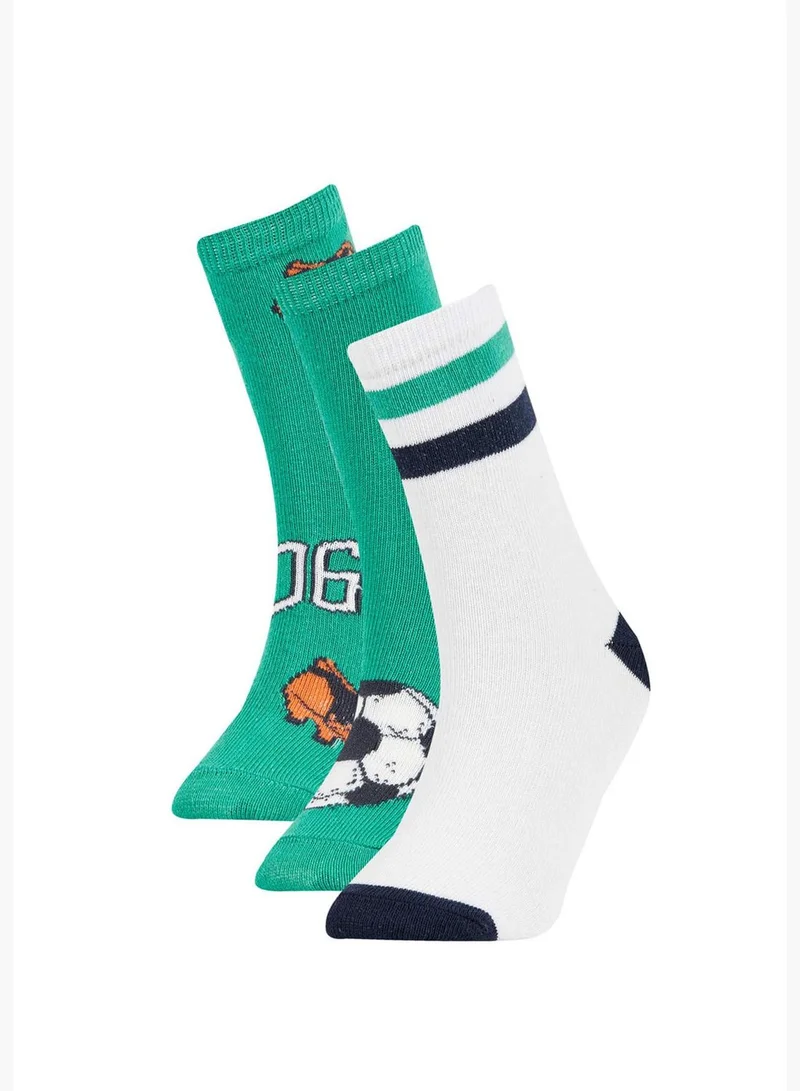 DeFacto 3 Pack Boy High Cut Socks