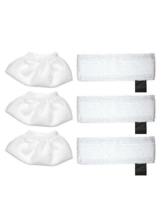 Aoresac 6 Pack Cloth Set Mopping Pads Replacement for Karcher SC2/ SC3/ SC4/ SC5 Mopping Cloth Accessories (3 Rag Nozzle Covers & 3  Mopping Pads)  - Image 4