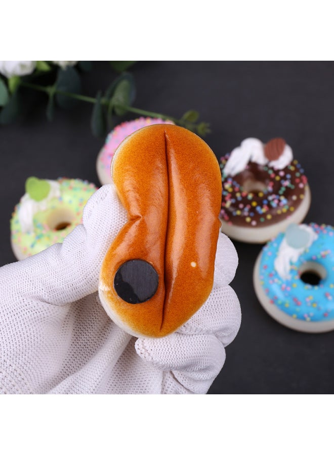 Simulation Donut Model Fruit Soft Bread Dessert Food Window Shooting Props Children's Early Education Toys Wholesale-Color:Simulation Donut G-White  - Image 4