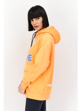 Women Hooded Graphic Print Long Sleeves Sweatshirt, Orange - pzsku/Z7D8209A8EE295F141027Z/45/_/1724351014/3d3466b1-c4c8-4bae-b4d0-94fb37e45b46