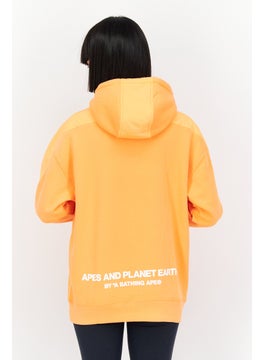 Women Hooded Graphic Print Long Sleeves Sweatshirt, Orange - pzsku/Z7D8209A8EE295F141027Z/45/_/1734271927/2d81b630-17ac-4923-a01a-1def9ccad49a