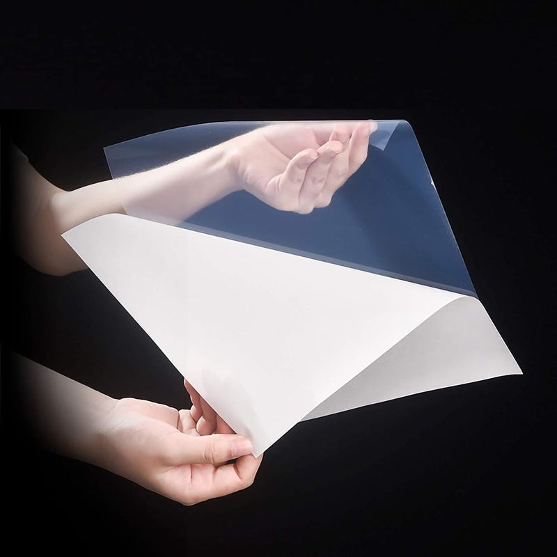 Bleidruck 50 Sheets A4 Size (8.25" x 11.7") Frosty Transparent Printable Vinyl Sticker Paper Dries Quickly Waterproof Sticker Paper For Inkjet/Laser Printer - Image 2
