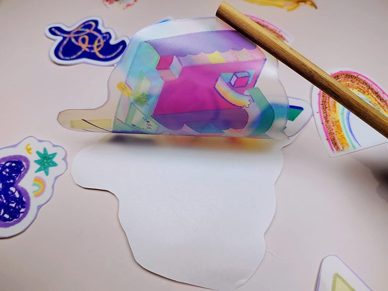 Bleidruck 50 Sheets A4 Size (8.25" x 11.7") Frosty Transparent Printable Vinyl Sticker Paper Dries Quickly Waterproof Sticker Paper For Inkjet/Laser Printer - Image 4