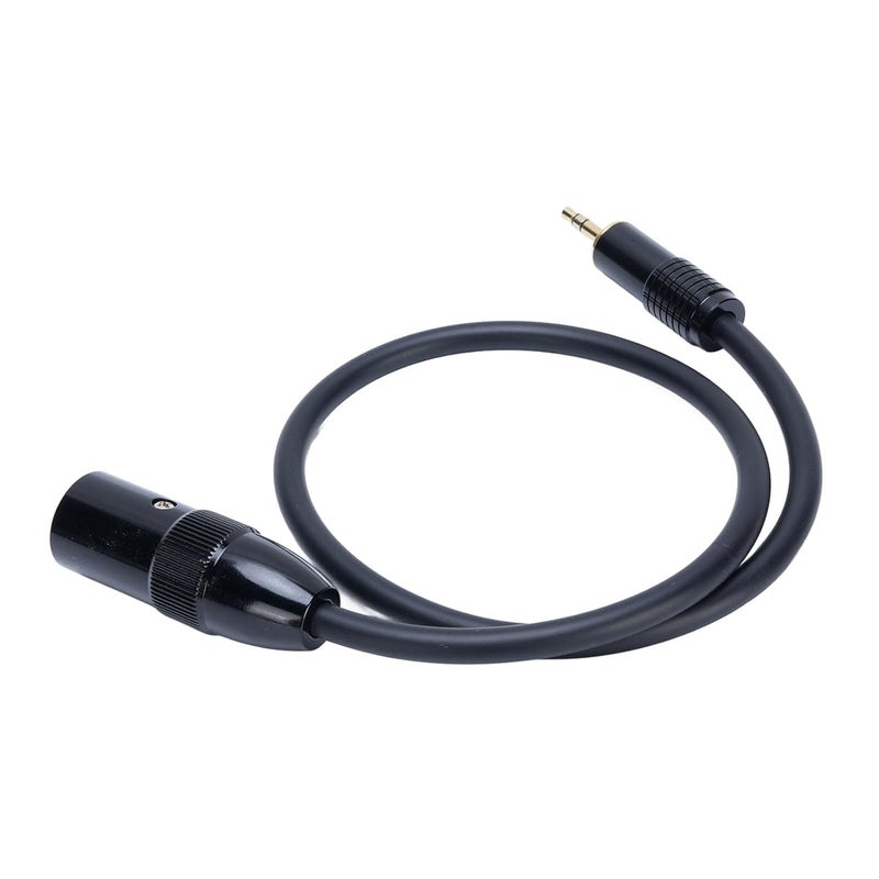 Naroote 3.5mm to XLR Sound Cable, Copper Cores Gold Plated Connectors Cable, Stepped Double Height 3.5mm Plug for Smartphones Tablets MP3 Players, Ideal for Laptops Mixers - Image 1